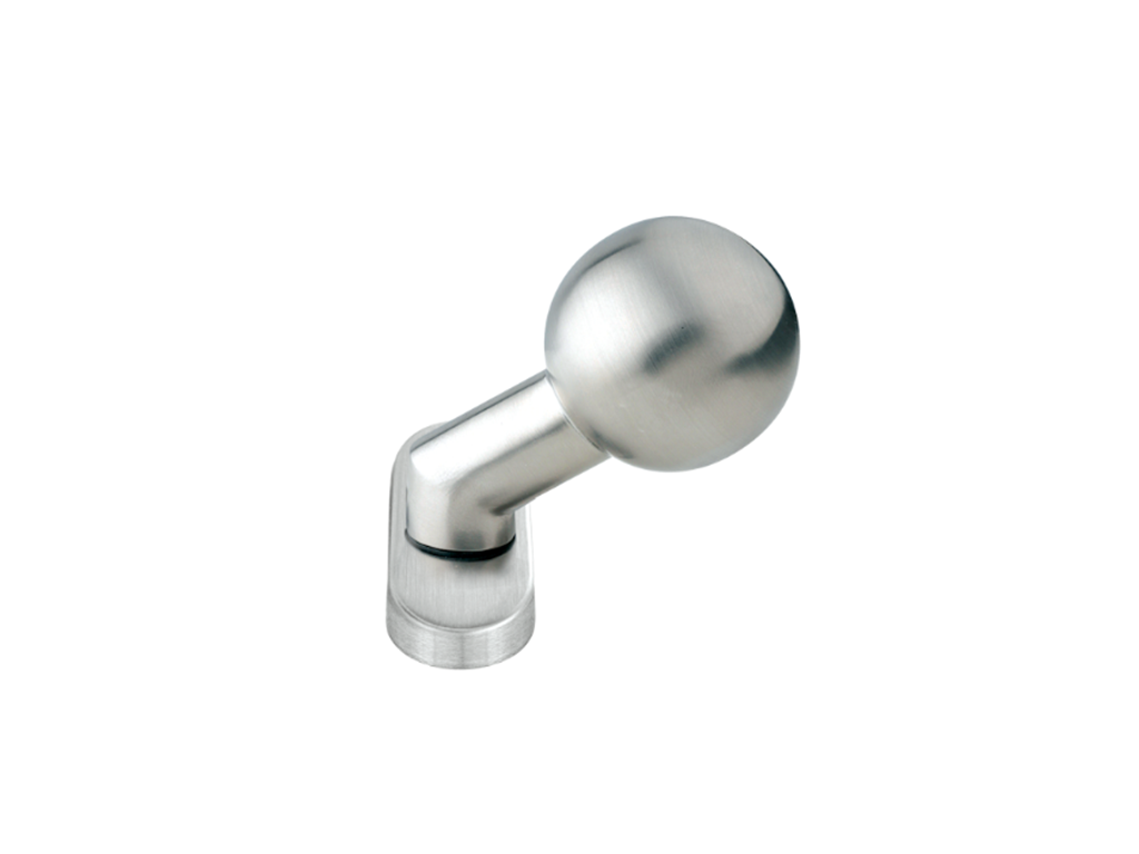 pomoli 326 sfera decentrato rosetta ovale inox satinato fimet maniglie.png Coppia Pomolo Girevole Sfera Decentrato Rosetta Ovale Coprivite d.32x62h Bocchetta Foro Yale per Cilindro Europeo AISI304 Inox Satinato Fimet Maniglie - immagine 1